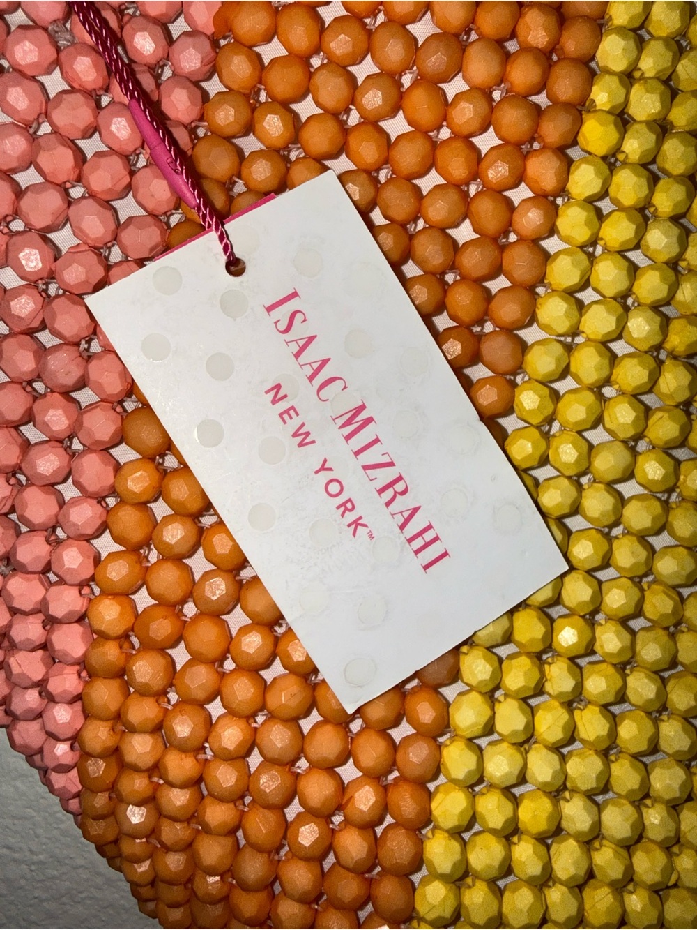 NWT Isaac Mizrahi New York beaded rainbow tote bag❤️ - Picture 6 of 10